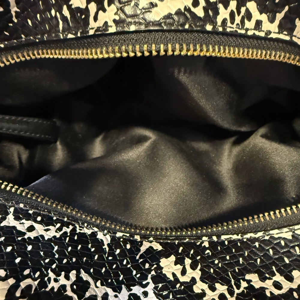EUC Coach Black Madison Phoebe Shoulder Bag with python-print side panels - Picture 15 of 15